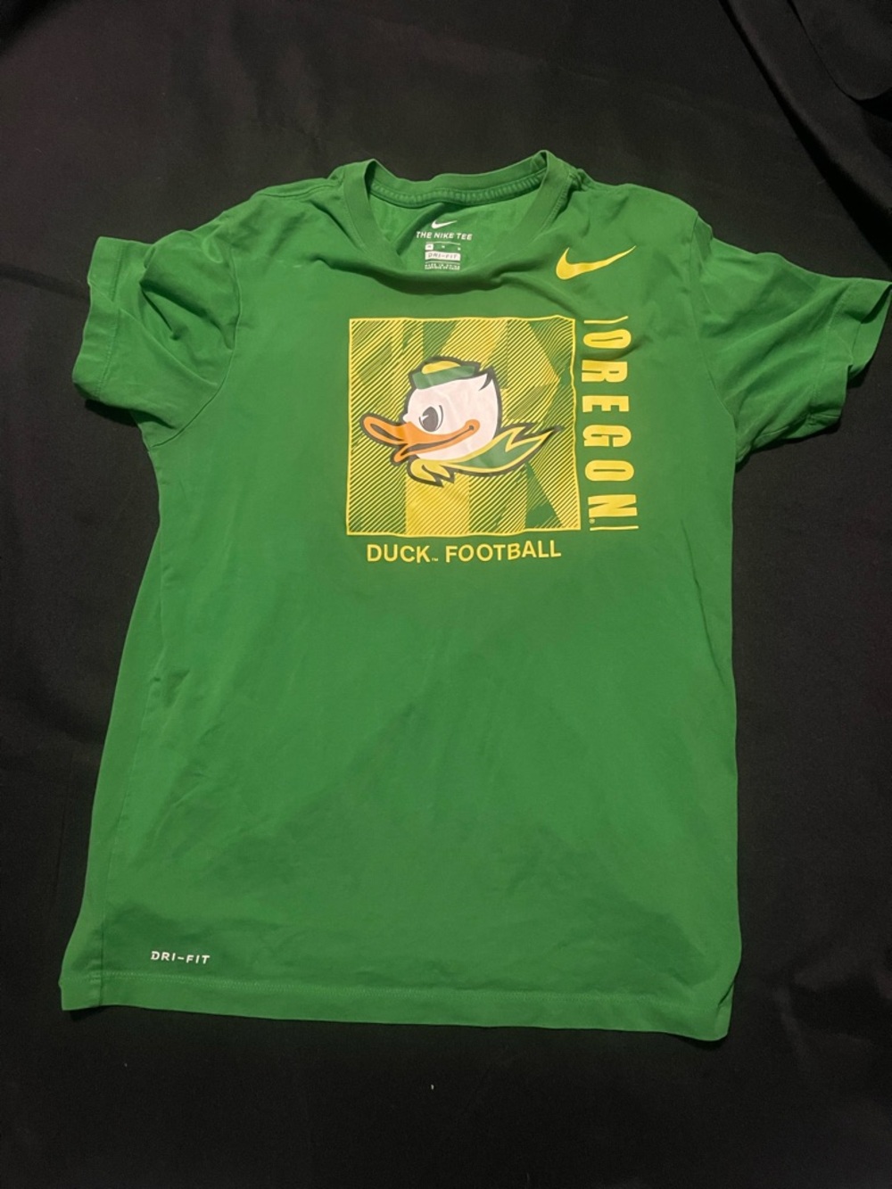 Nike Green Tee with Yellow Graphic